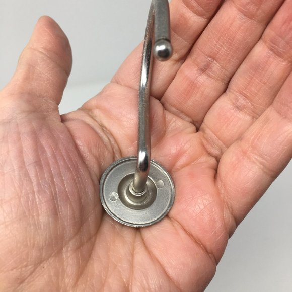 Set of 12 Brushed Nickel Round Medallion Shower Curtain Hooks - Picture 9 of 16